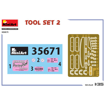 Miniart 35671 Tool Set #2 1:35 Model Kit