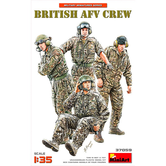 Miniart 37059 British AFV Crew 1:35 Model Kit