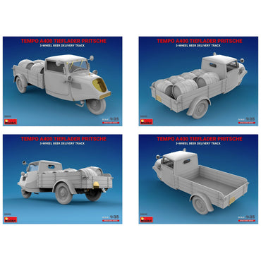 MiniArt 38045 Tempo A400 Tieflader Pritsche Beer Delivery Truck 1:35 Model Kit