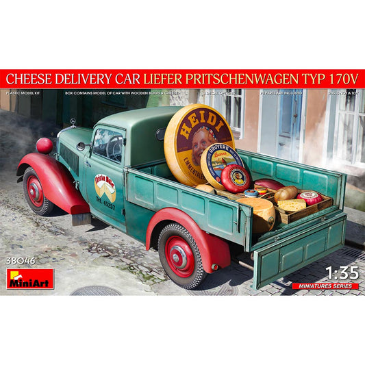 Miniart 38046 Liefer Pritschenwagen Type 170V Cheese Delivery Car 1:35 Model Kit