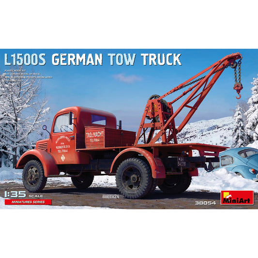 Miniart 38054 L1500S German Tow Truck 1:35 Model Kit