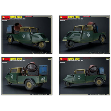 Miniart 38059 Tempo E400 Stahlblechpritsche 3-Wheel Truck 1:35 Model Kit