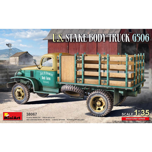 Miniart 38067 US Stake Body Truck G506 1:35 Plastic Model Kit