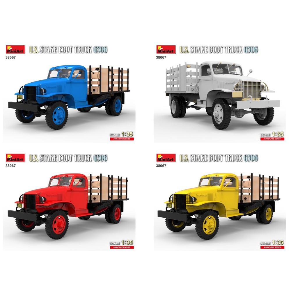 Miniart 38067 US Stake Body Truck G506 1:35 Plastic Model Kit