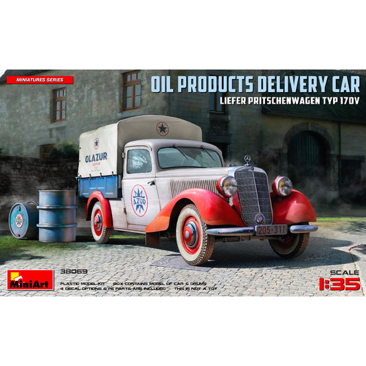 Miniart 38069 Liefer Pritschenwagen Typ 170 Oil Delivery Car 1:35 Model Kit