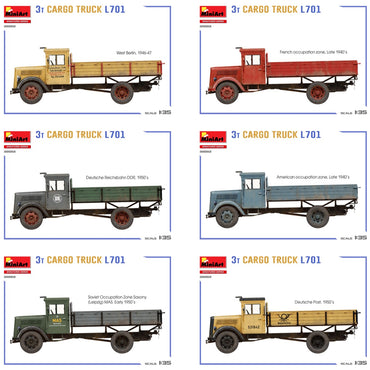 Miniart 38082 3T Cargo Truck L701 1:35 Model Kit