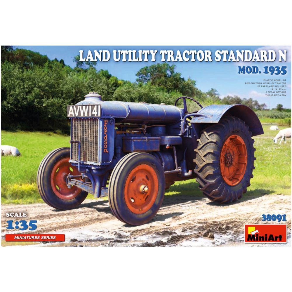 Miniart 38091 Land Utility Tractor Standard N Mod 1935 1:35 Model Kit