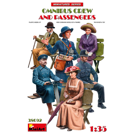 MiniArt 38092 Omnibus Crew and Passengers Figures 1:35 Model Kit