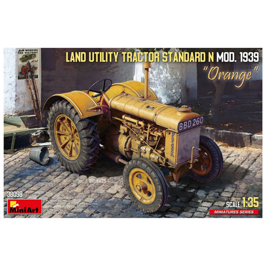 Miniart 38098 Land Utility Tractor Standard N “Orange” 1:35 Model Kit