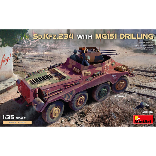 Miniart 40014 Sd.Kfz.234 w/MG151 Drilling 1:35 Model Kit