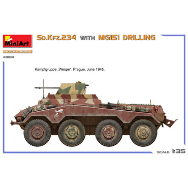 Miniart 40014 Sd.Kfz.234 w/MG151 Drilling 1:35 Model Kit