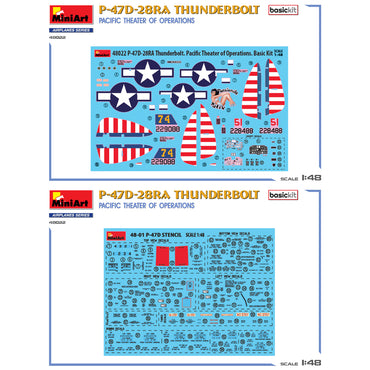 Miniart 48022 Republic P-47D-28RA Thunderbolt Pacific BasicKit 1:48 Model Kit