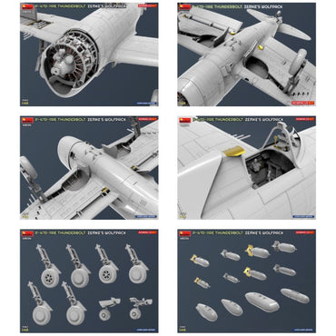 Miniart 48034 P-47D-11RE Thunderbolt Zemke's Wolfpack Advanced 1:48 Model Kit