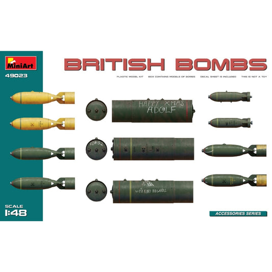 Miniart 49023 British Bombs Accessory Set 1:48 Model Kit