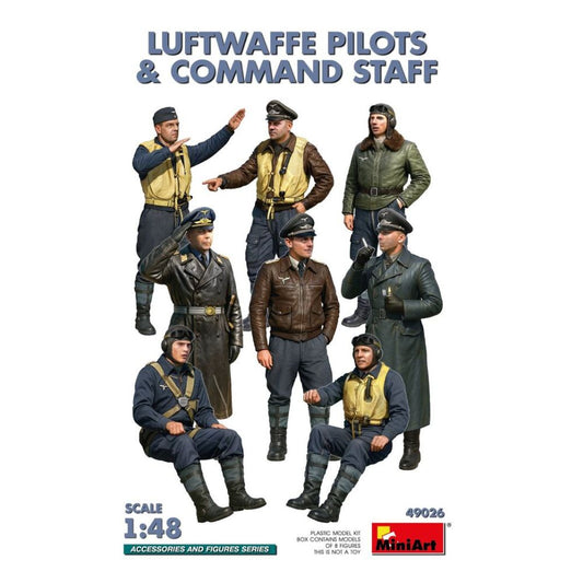 Miniart 49026 Luftwaffe Pilots & Command Staff Figures 1:48 Model Kit