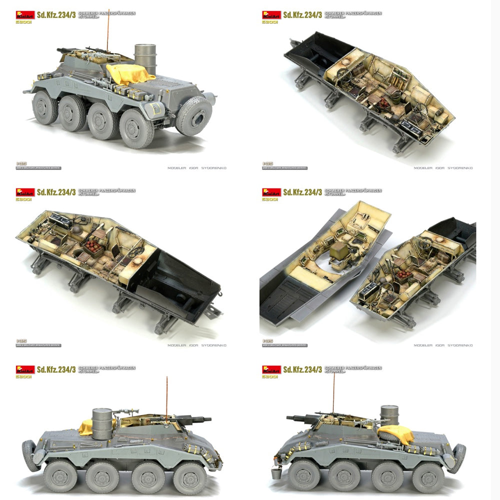 Miniart 53001 Sd.Kfz.234/3 Stummel 1:35 Model Kit