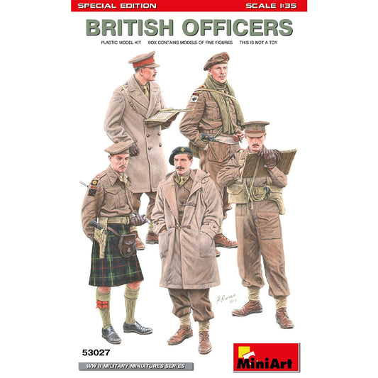 Miniart 53027 British Officers Special Ed. 1:35 Model Kit