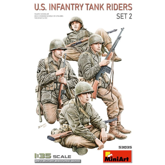 Miniart 53035 US Infantry Tank Riders Set 2 1:35 Model Kit