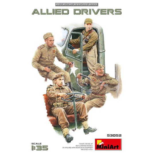 Miniart 53052 WWII Allied Drivers 1:35 Model Kit