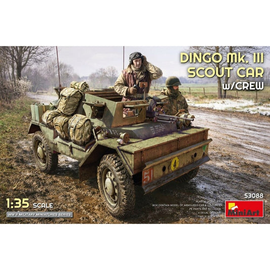 Miniart 53088 Dingo Mk. III Scout Car w/ Crew 1:35 Model Kit