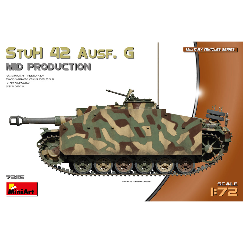 Miniart 72115 StuH 42 Ausf.G Mid. Prod. 1:72 Model Kit