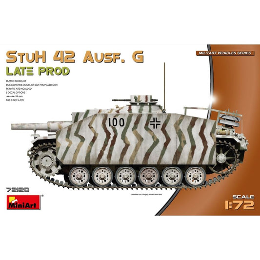 Miniart 72120 StuH 42 Ausf. G LATE PROD Self-Propelled Gun 1:72 Model Kit