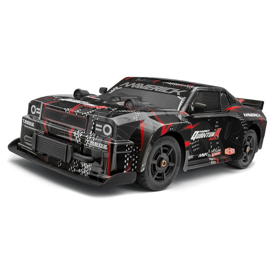 Maverick QuantumR Flux 4S 1:8 RTR RC Muscle Car - Black/Red 150350