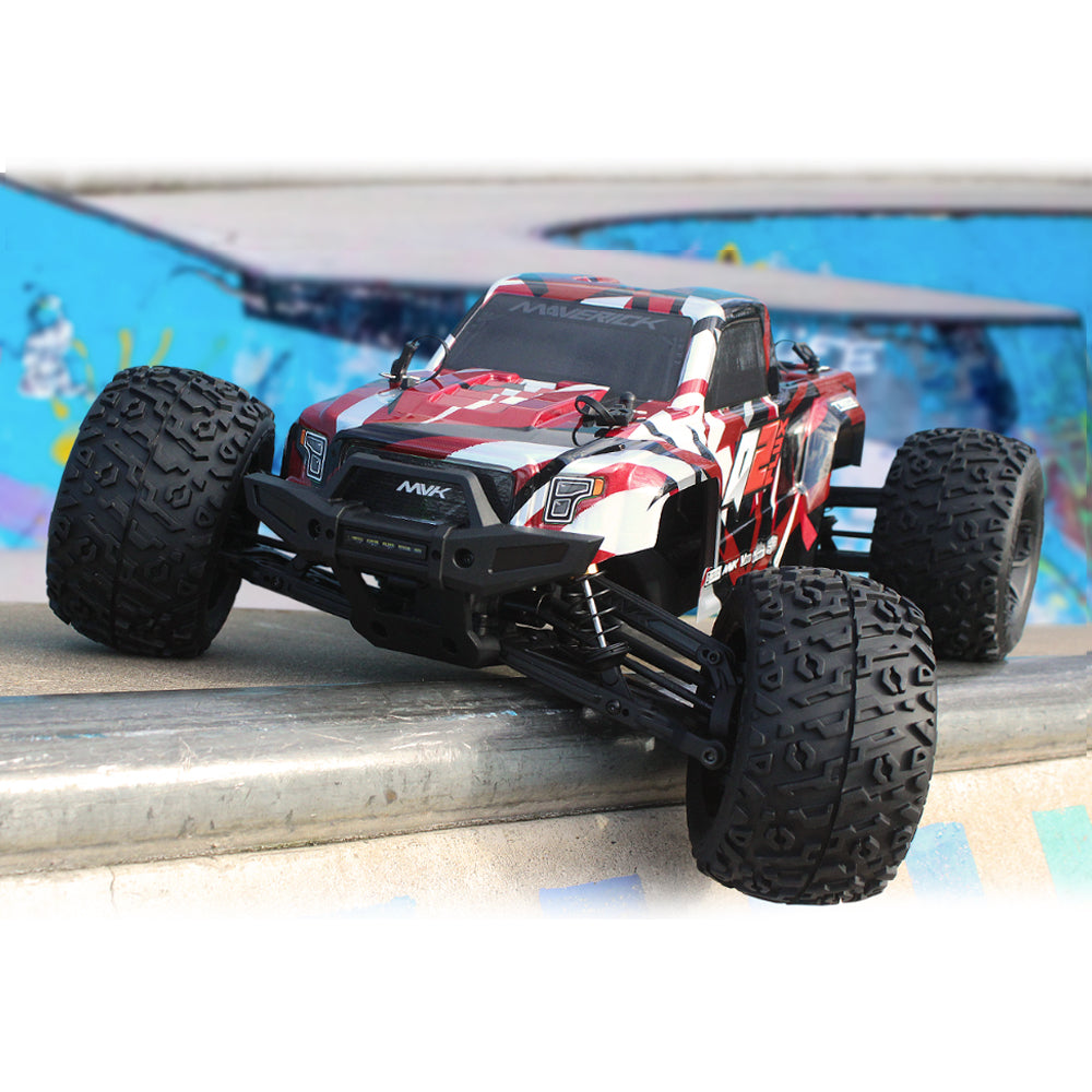 Maverick Quantum2 MT Flux 1:10 RTR RC Monster Truck - Red 150405