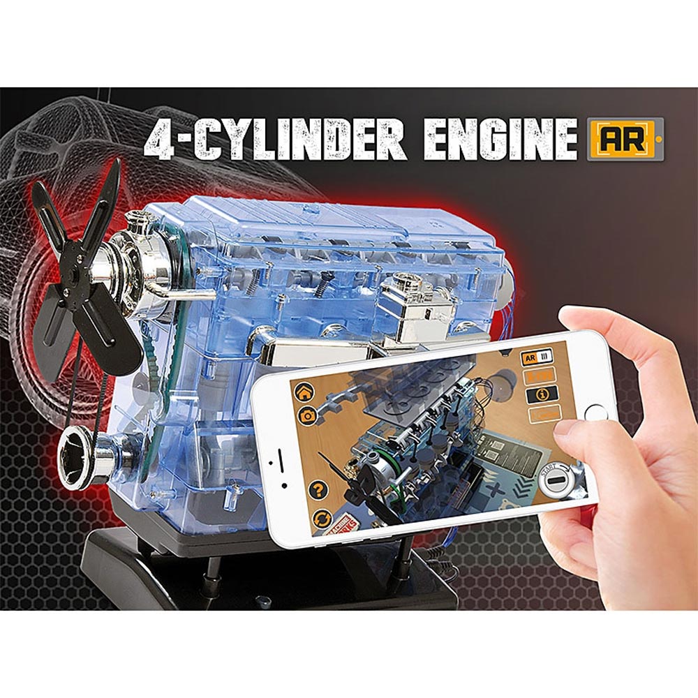 Machine Works 4-Cylinder Engine w/AR App STEM Model
