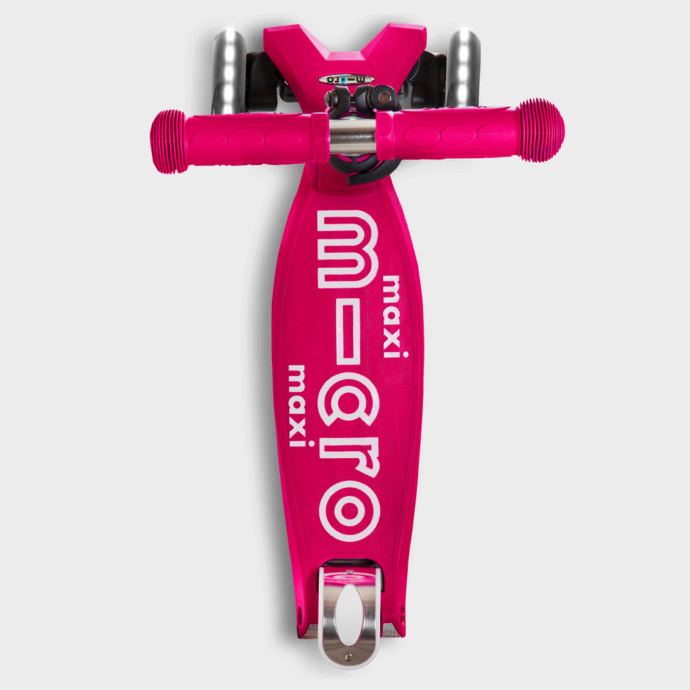 Pink Maxi Deluxe Micro Scooter with LED Light-Up Wheels Age 5-12 MMD077