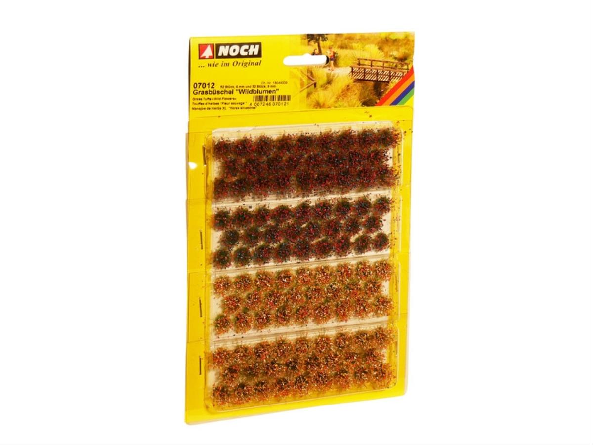 Noch 07012 Grass Tufts XL 6mm/9mm Wild Flowers (104)