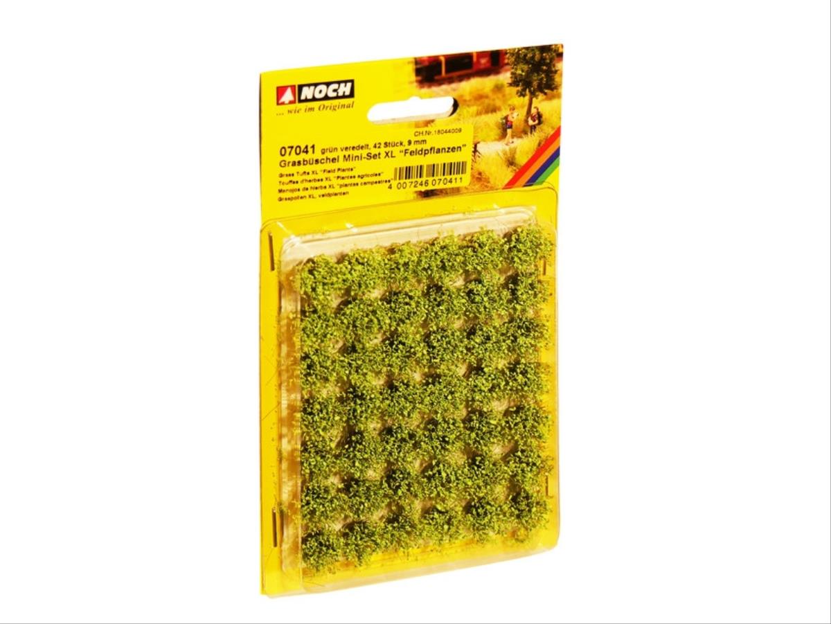 Noch 07041 Grass Tufts XL 9mm Field Plants Green (42)