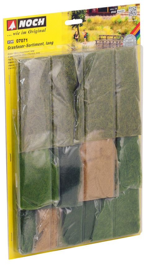 NOCH Long Grass Fibres Assortment HO Gauge Scenics 07071
