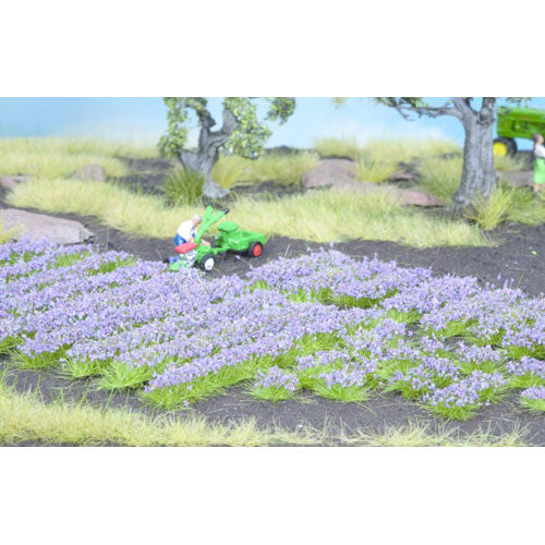 NOCH Lavender Strips (18) and Tufts (18) HO Gauge Scenics 07136