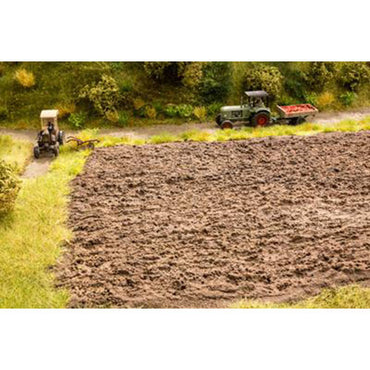 NOCH Arable Land Natur+ Mat 22x20cm w/ Grass Tufts (10) HO Gauge Scenics 07450