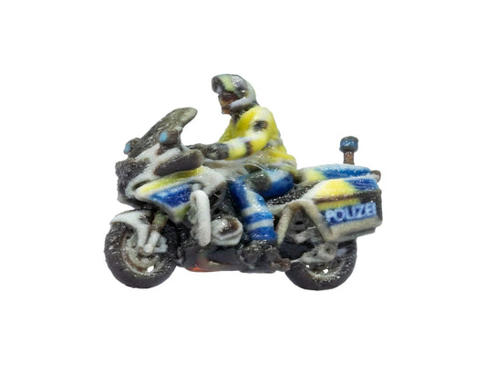 Noch 10910 German Police Motorbike 3D Master Figure HO Gauge