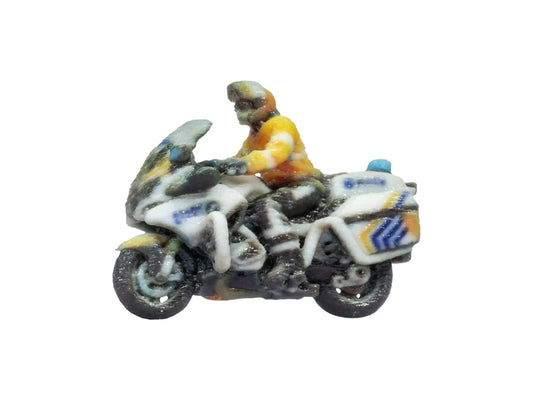 Noch 10916 Belgian Police Motorbike 3D Master Figure HO Gauge