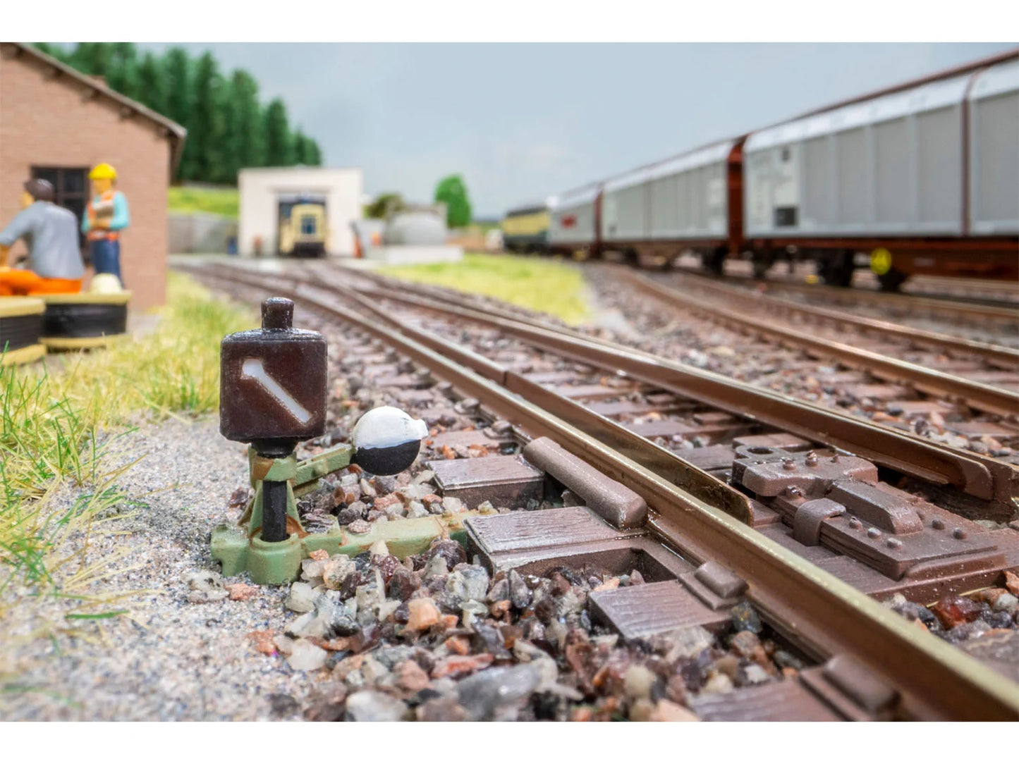 Noch 13610 Control Lever w/Signal Lantern LH 3D Mini 5pcs (Pre-Built) HO Gauge