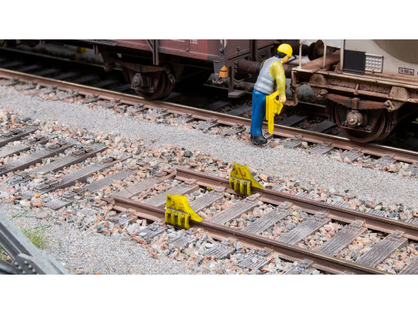 Noch Rail Anchor 3D Mini 10pcs (Pre-Built) N13904 N Gauge