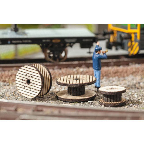 NOCH Cable Rolls (3) Laser Cut Minis Kit HO Gauge Scenics 14202