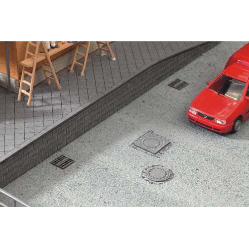 NOCH Drain Covers (25) Laser Cut Minis Kit HO Gauge Scenics 14218