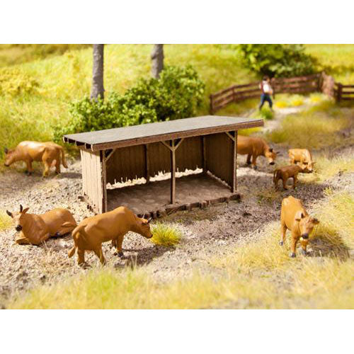 NOCH Cattle Shelter Laser Cut Minis Kit HO Gauge Scenics 14379