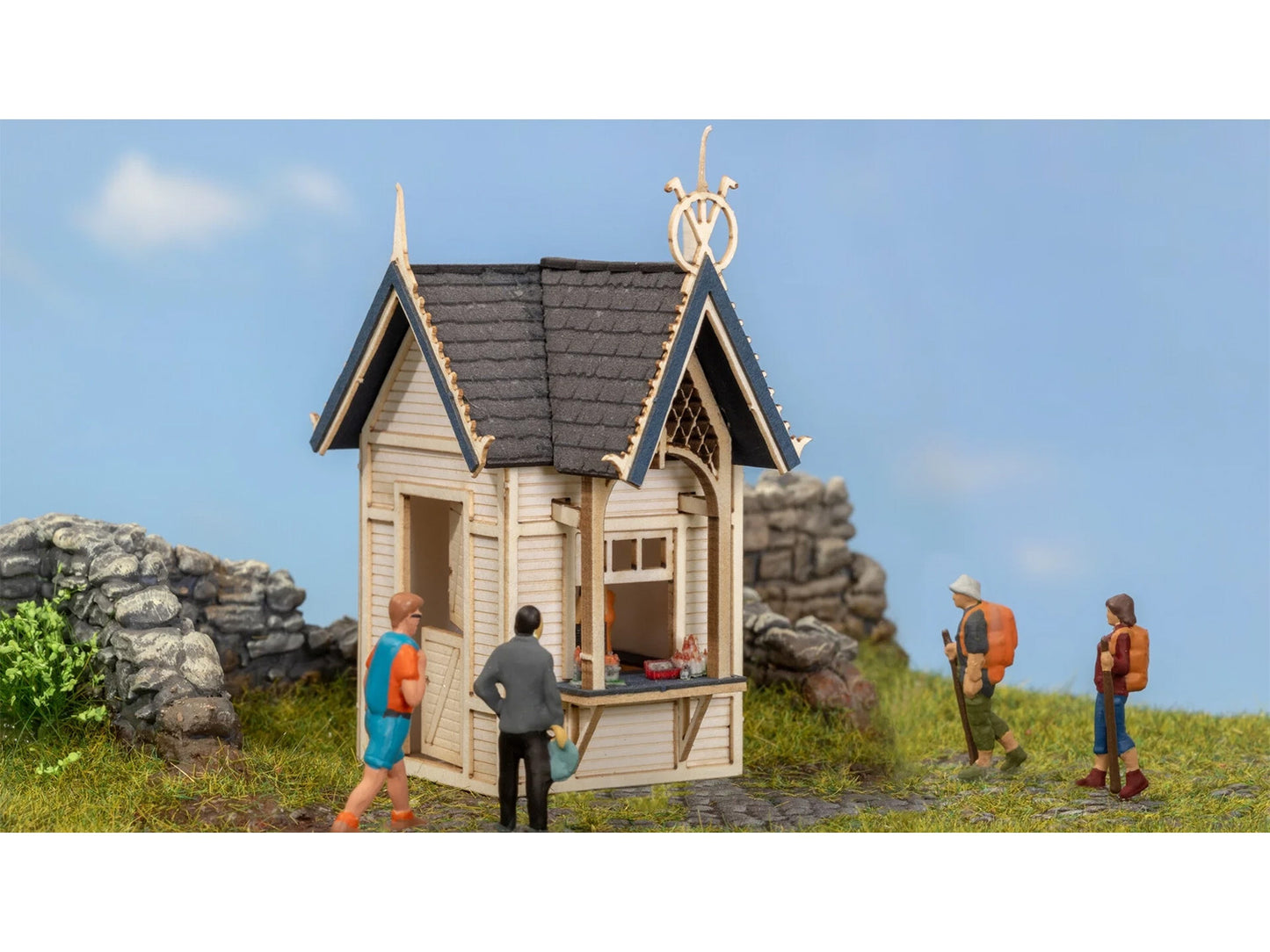 Noch Souvenir Stall Laser Cut Minis Kit HO Gauge N14383