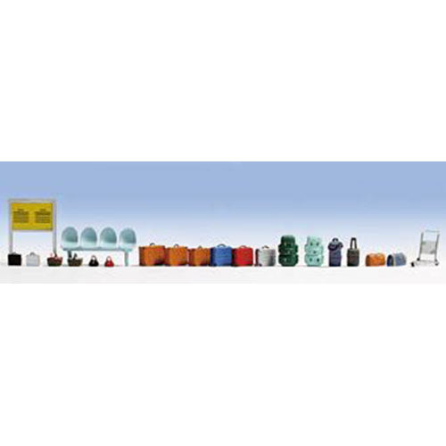 NOCH Station Accessory Set HO Gauge Scenics 14810