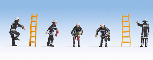 Noch Dutch Fireman (5) Figure Set N15024 HO Scale