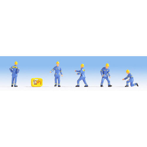 NOCH THW Technical Aid Agency (5) Figure Set HO Gauge Scenics 15025