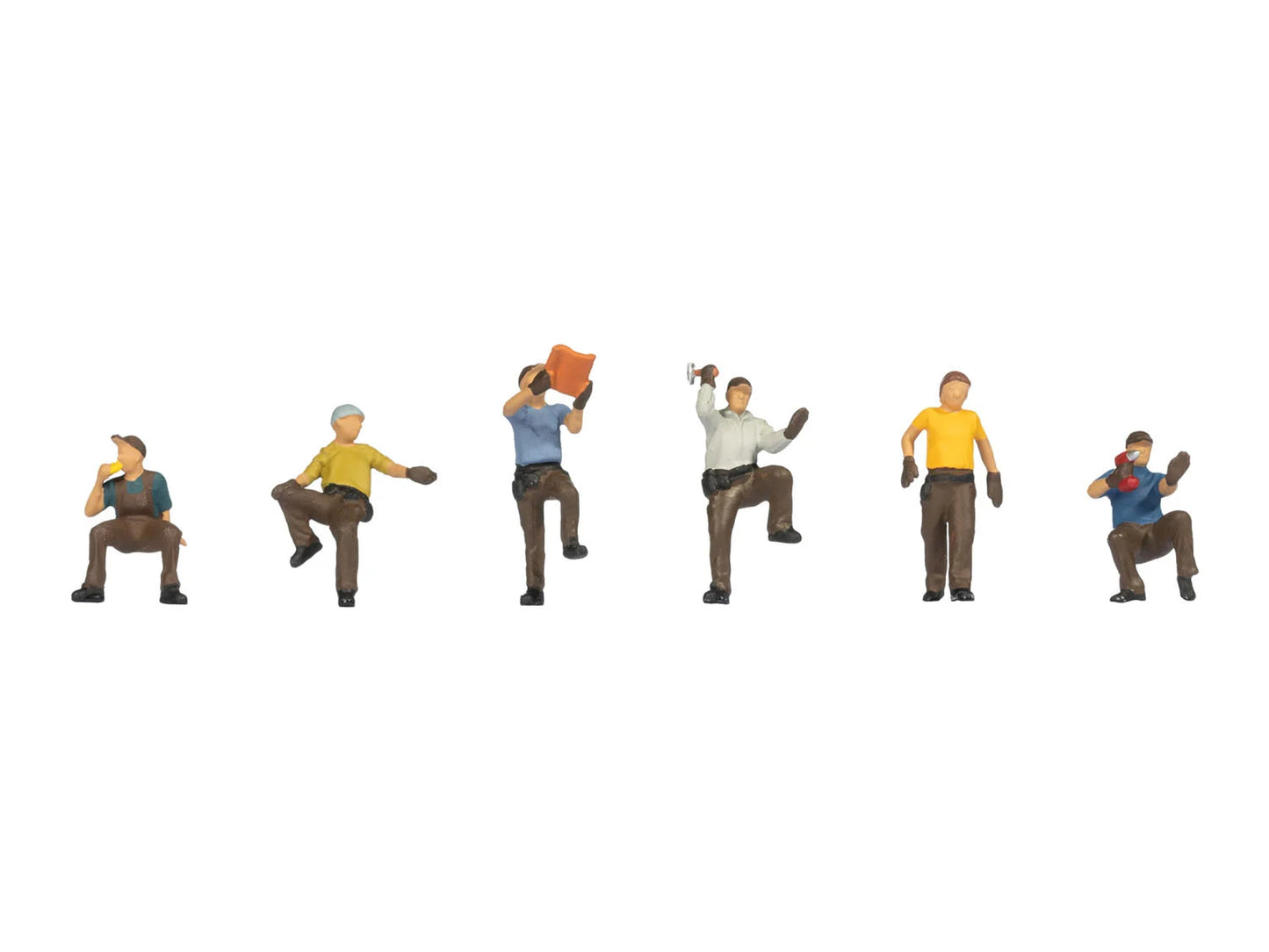 Noch 15049 Roofers (6) Figure Set HO Gauge