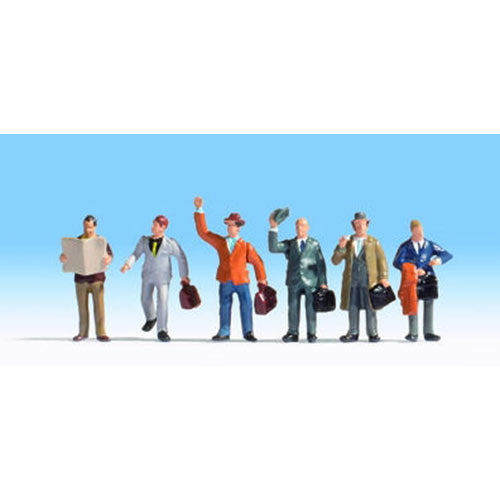NOCH Business Travellers (6) Figure Set HO Gauge Scenics 15226