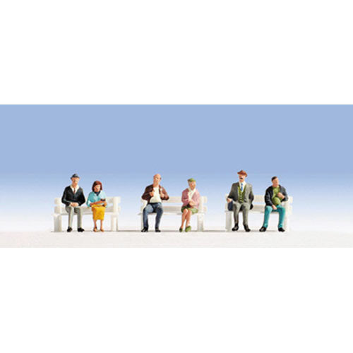 NOCH Seated Passengers (6) Figure Set HO Gauge Scenics 15242