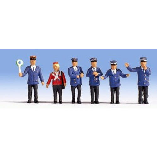 NOCH German Railway Staff (6) Figure Set HO Gauge Scenics 15265